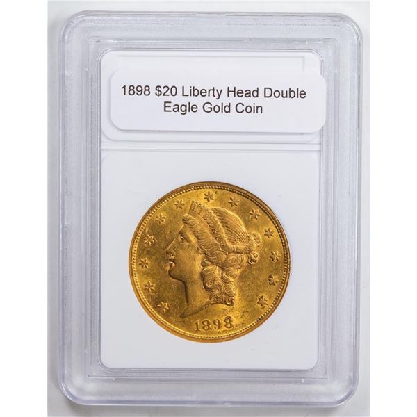 1898 $20 Liberty Head Double Eagle Gold Coin