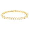 Image 1 : 10.89 ctw Diamond Tennis Bracelet - 14KT Yellow Gold