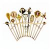 Image 6 : Antique Victorian Custom 14k Gold 11 Stick Pin Gemstone Pearl Tiara Crown Brooch
