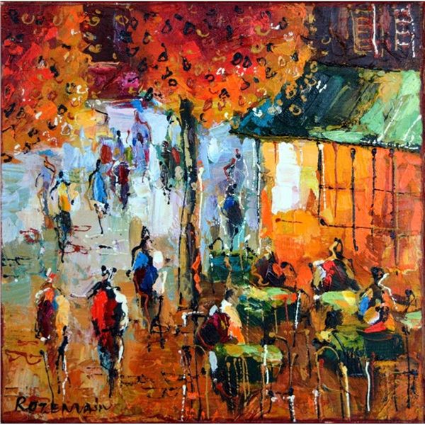 ROZENVAIN ** STREET PARTY ** SIGNED ORIGINAL