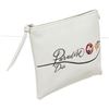 Image 2 : Christian Dior White Leather Paradise Zip Pouch Wallet