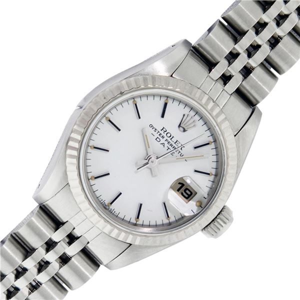 Rolex Stainless Steel White Oyster Perpetual 26MM Date