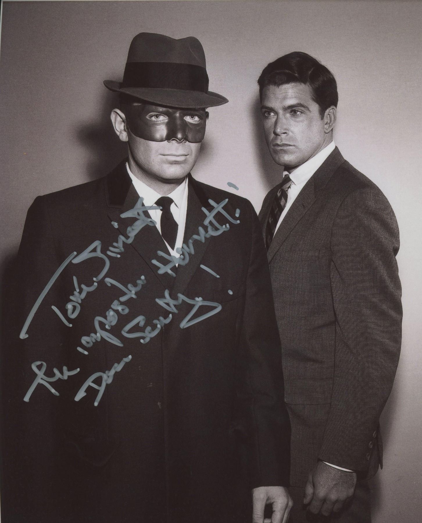The Green Hornet Tom Simcox signed photo. GFA Authenticated