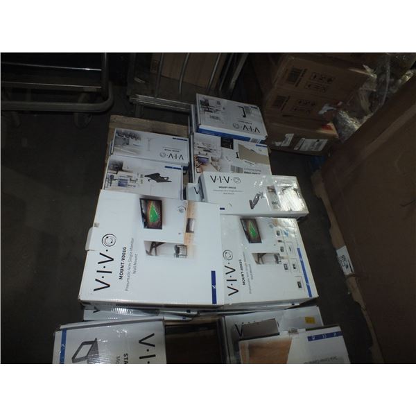 Pallet of Assorted TV Mounts & Monitor Mounts