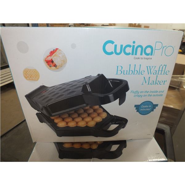 Cucina Pro Black Bubble Waffle Maker