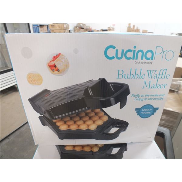 Cucina Pro Black Bubble Waffle Maker