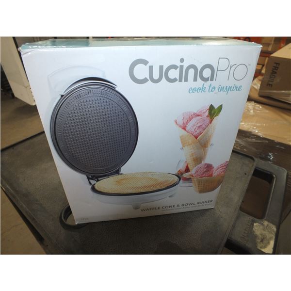 Cucina Pro White Bubble Waffle Maker