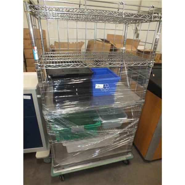 Stainless Steel Storage Rack On Wheels