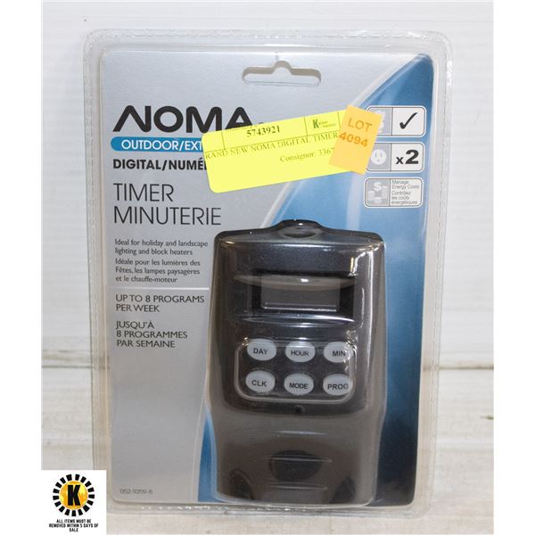 BRAND NEW NOMA DIGITAL TIMER