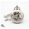 Image 1 : BRAND NEW SILVER TONE POCKET WATCH