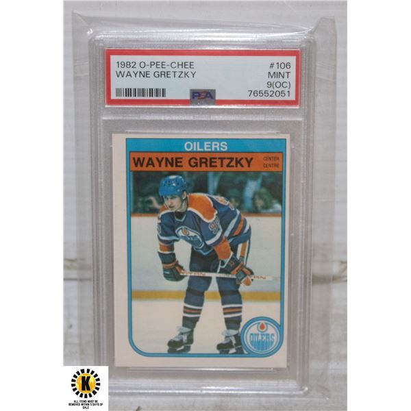 WAYNE GRETZKY PSA 9 GRADED CARD OPC