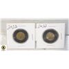 Image 1 : 2 QEII BLACK TOONIES