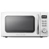 Image 1 : NEW GALANZ RETRO COUNTERTOP MICROWAVE OVEN, WHITE