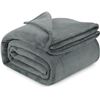 Image 1 : NEW UTOPIA BEDDING POLAR FLEECE BLANKETS - GRAY