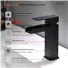 Image 2 : NEW KENES MATTE BLACK BATHROOM WATERFALL SINK