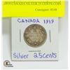 Image 1 : 1919 CANADA SILVER 25 CENT COIN