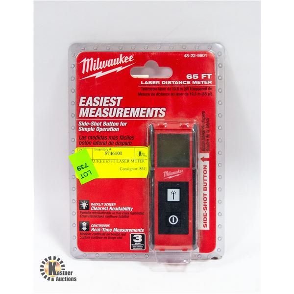 MILWAUKEE 65FT LASER METER