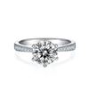 Image 1 : 2 CT GRA CERTIFIED 6 CLAW 925 ST SILVER MOISSANITE