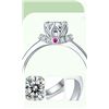Image 5 : 0.5CT GRA CERTIFIED MOISSANITE 925 STERLING SILVER