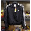 NEW ADIDAS SIZE MEDIUM BASIC BLACK AND WHITE LIGHT