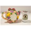 Image 1 : VTG. BASKET WEAVE FRUIT TEAPOT