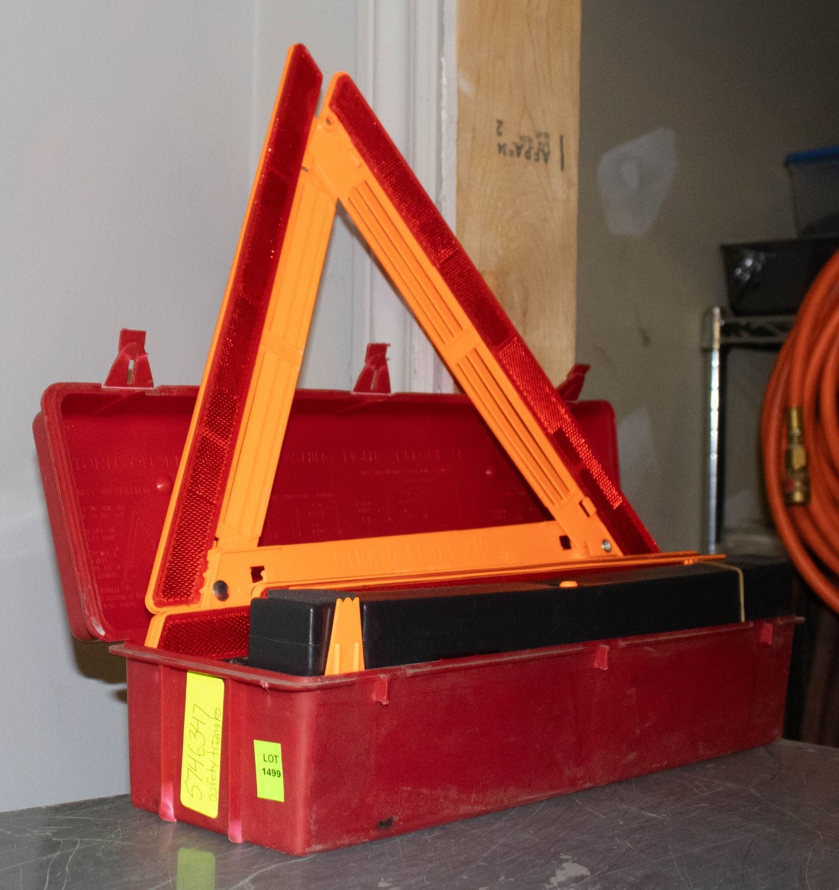 Haz Triangle Racking HARD CASED HAZARD SAFETY TRIANGLES