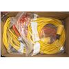 Image 1 : EXTENSION CORDS: 15', 40', 30'; + ASSORTED OTHERS