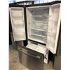 Image 2 : GE STAINLESS STEEL  FRENCH DOOR FRIDGE WITH  BOTTOM FREEZER MODEL GWE19JYLEFFS 27" X 33" X 70"