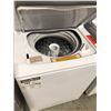 Image 2 : WHITE GE WASHER DRYER STACKING COMBO MODEL GUD27ESMM1WW 24.5" X 27" X 72", MINOR COSMETIC DAMAGE