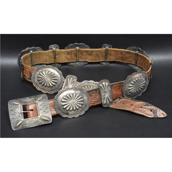 NAVAJO INDIAN CONCHO BELT