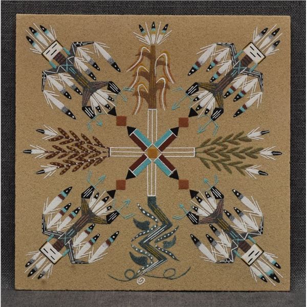 NAVAJO INDIAN SAND PAINTING