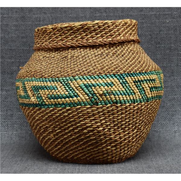 NOOTKA/MAKAH INDIAN BASKET