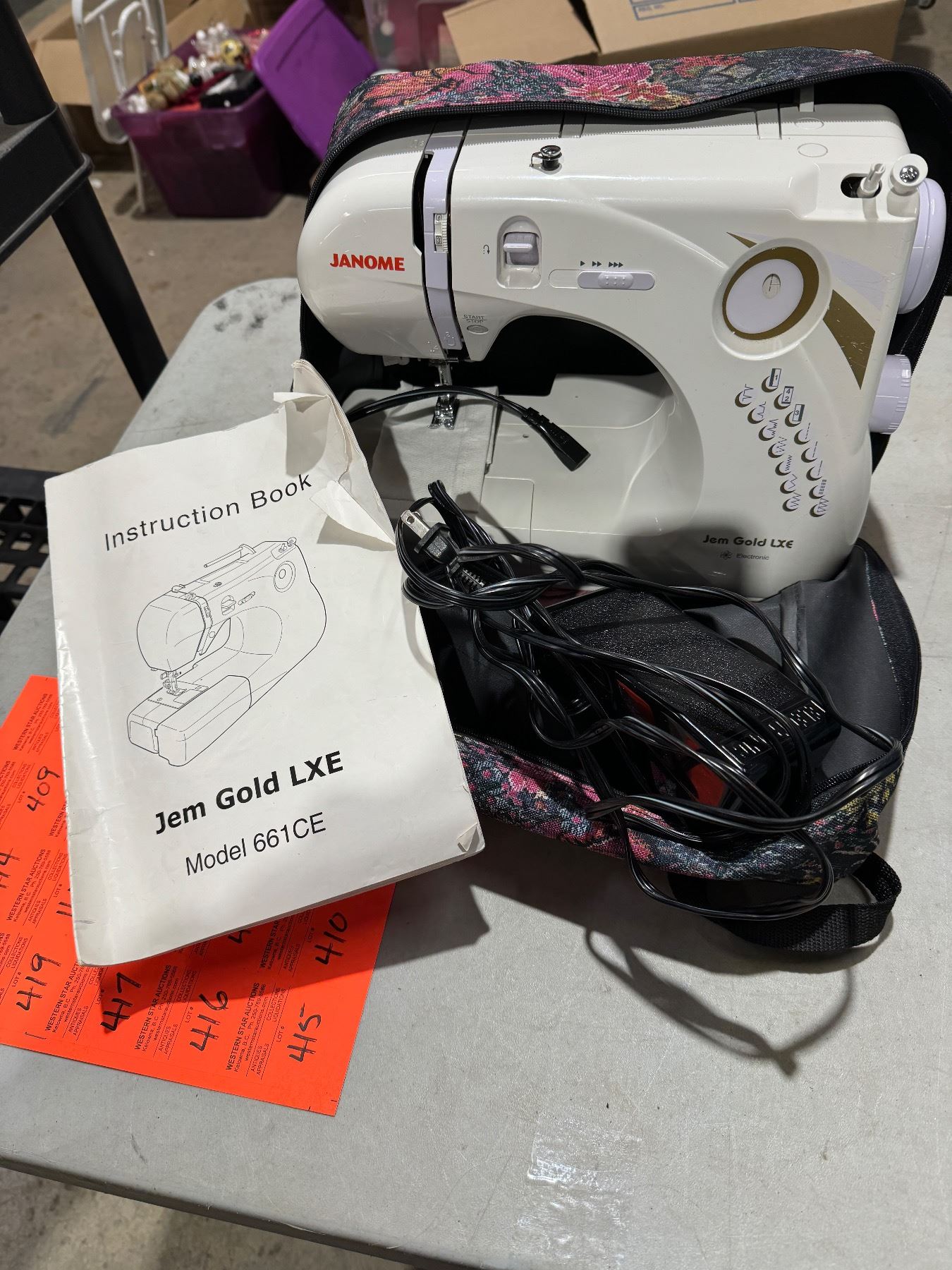 Janome Jem Gold LXE model 661CE