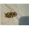 Image 3 : Vintage Floral Gold Tone Rhinestone Brooch