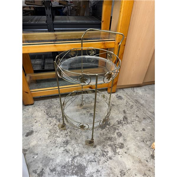 Mid century modern bar cart