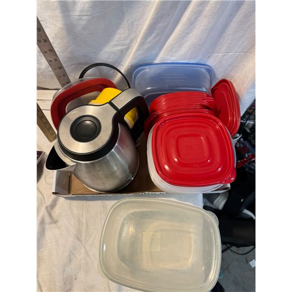 Tfal kettle and reusable containers