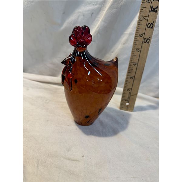 Glass rooster