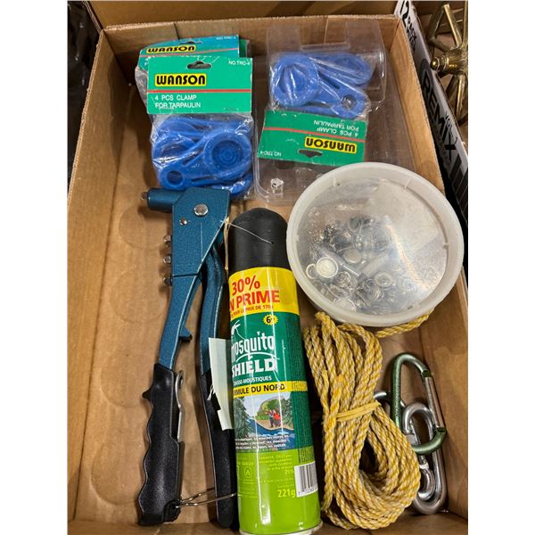 Tarp clamps and other miscellaneous