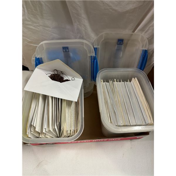 Embroidery thread in envelopes