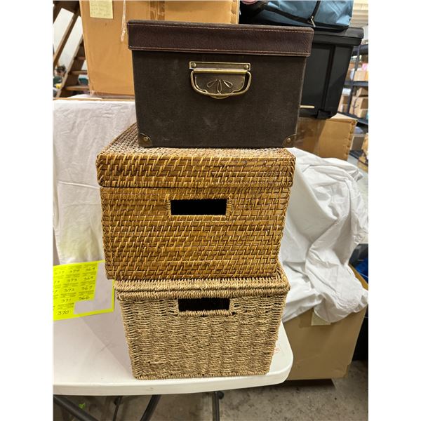 Storage boxes/baskets