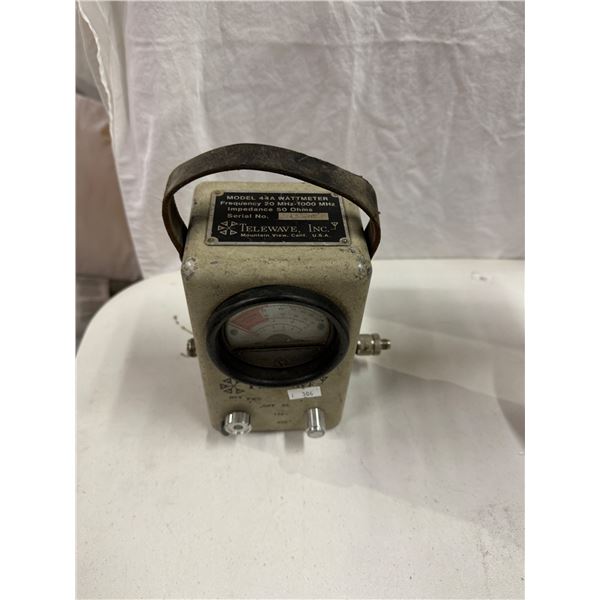 Telewave model 44a wattmeter