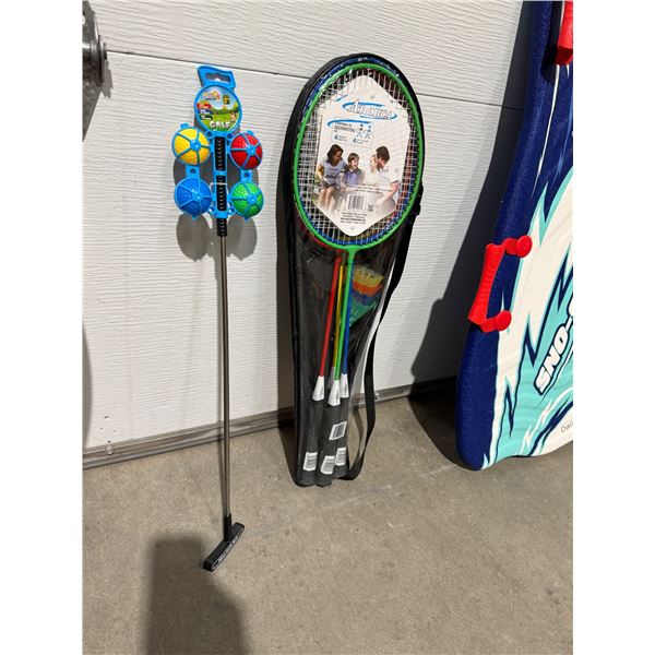 Badminton and kids golf club