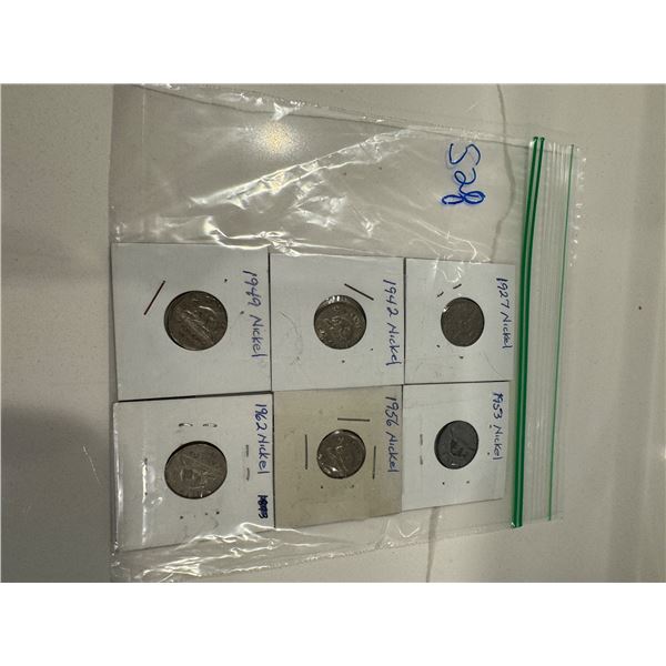 Nickles 1927, 1942, 1949, 1953, 1956, 1962