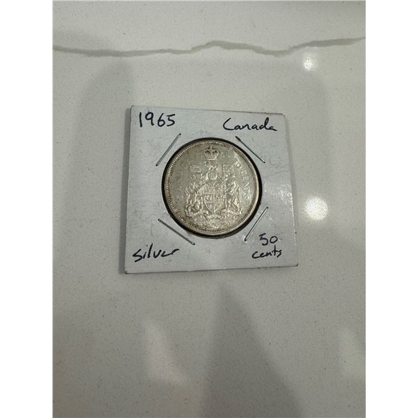 1965 Canada .50 cent silver pc