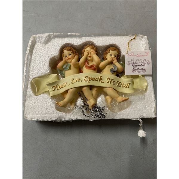 Hear, see and speak no evil wall art