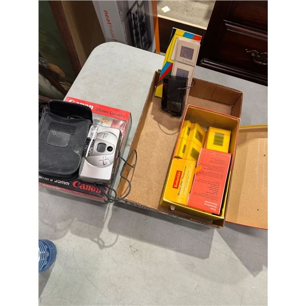 Cannon camera and slides