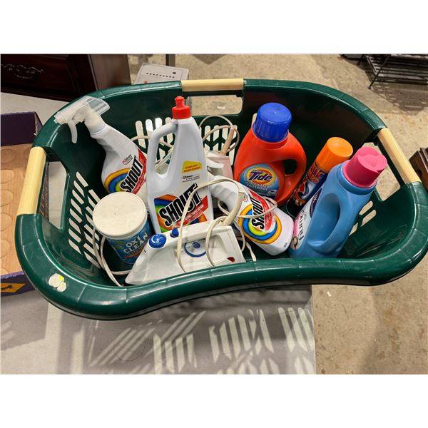 Laundry basket and laundry cleaners and irons