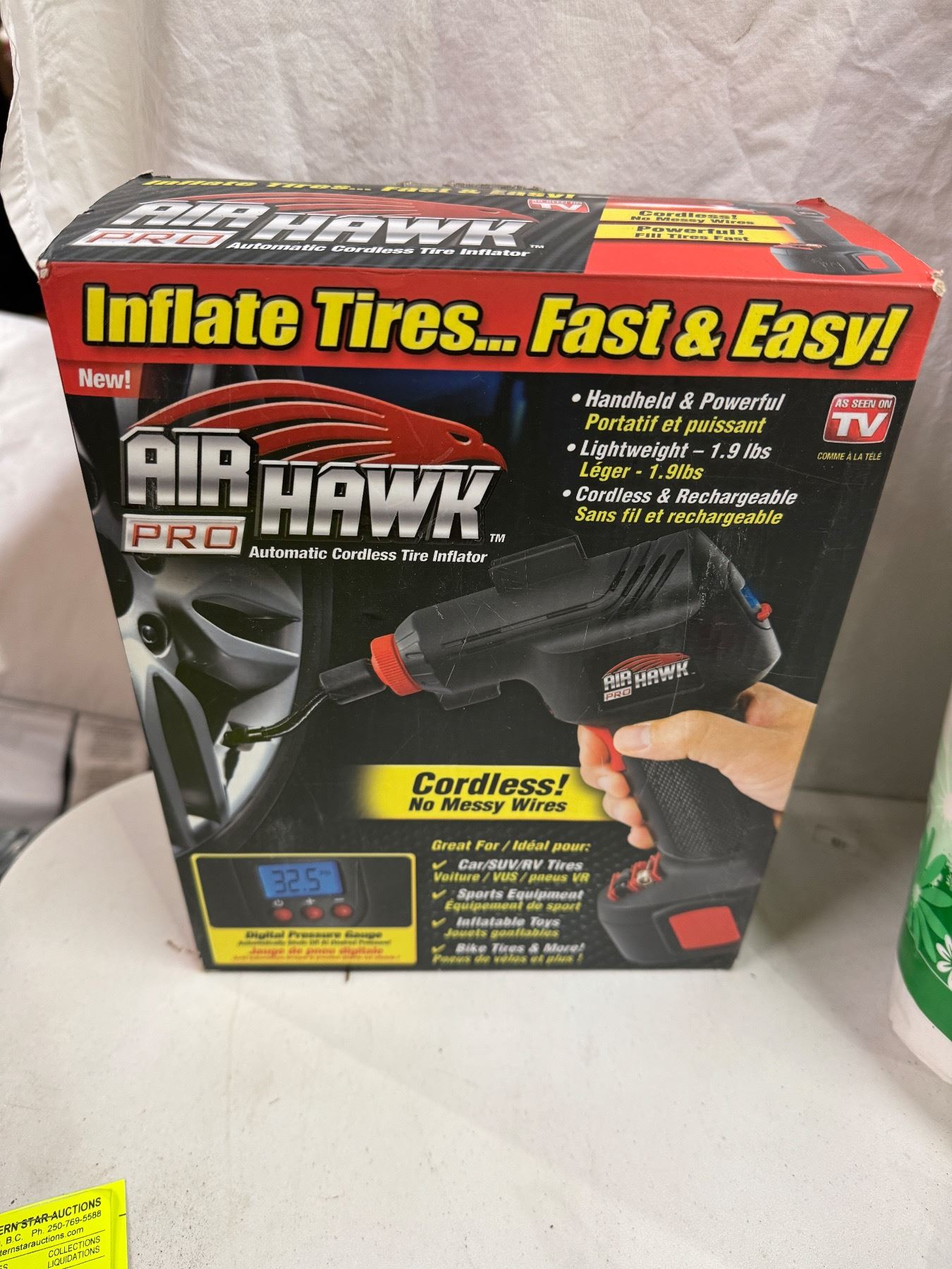 Air hawk pro tire inflator for