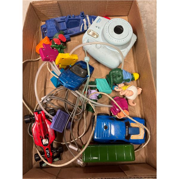Instax mini 8 camera and toys