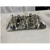 Image 1 : Serving tray and 6 glasses